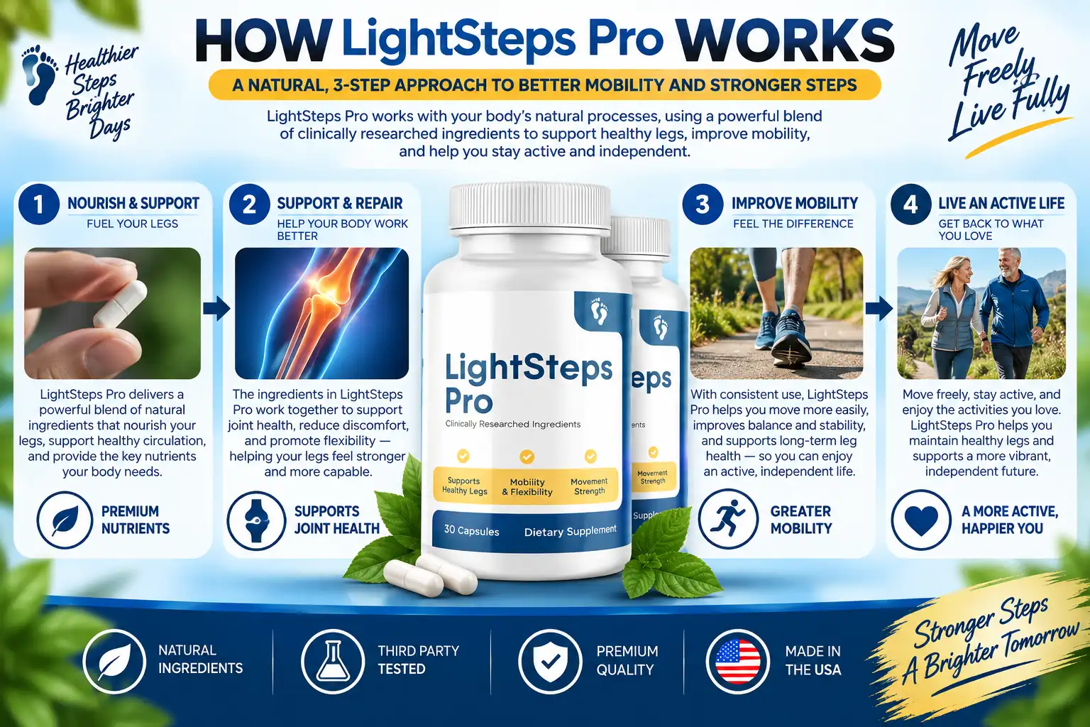 LightSteps Pro mobility and leg wellness illustration